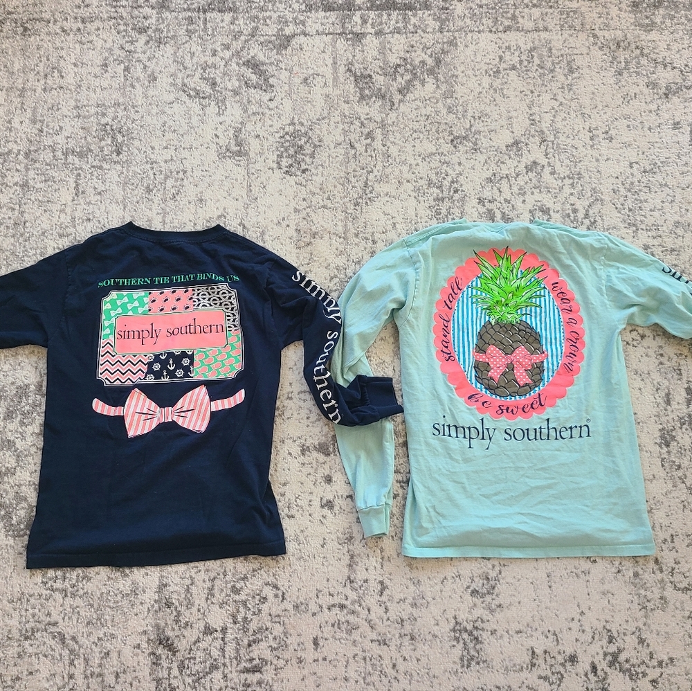 2 simply southern shirts EUC
